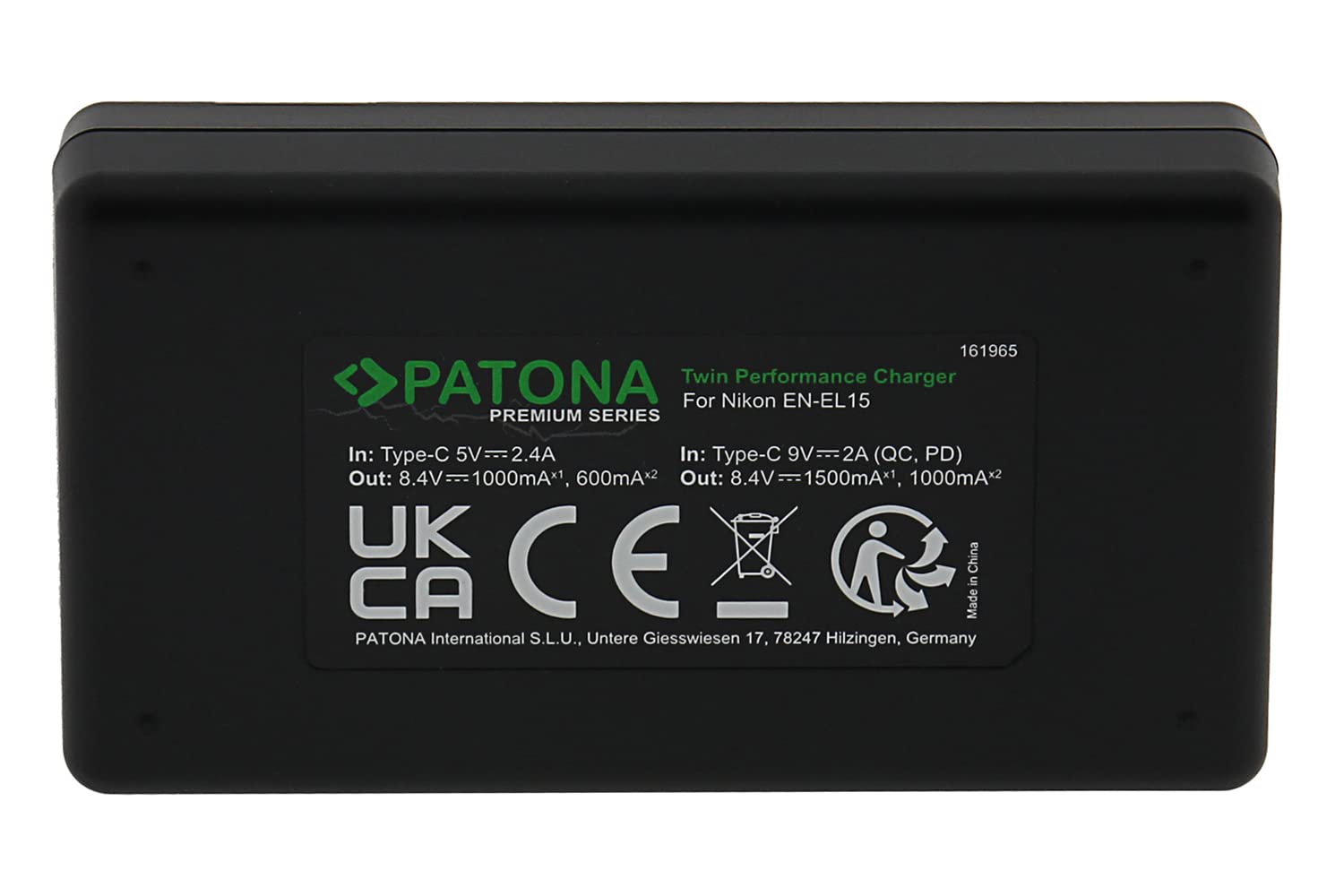 PATONA Protect EN-EL15c Akku 2600mAh mit NTC-Sensor für Nikon