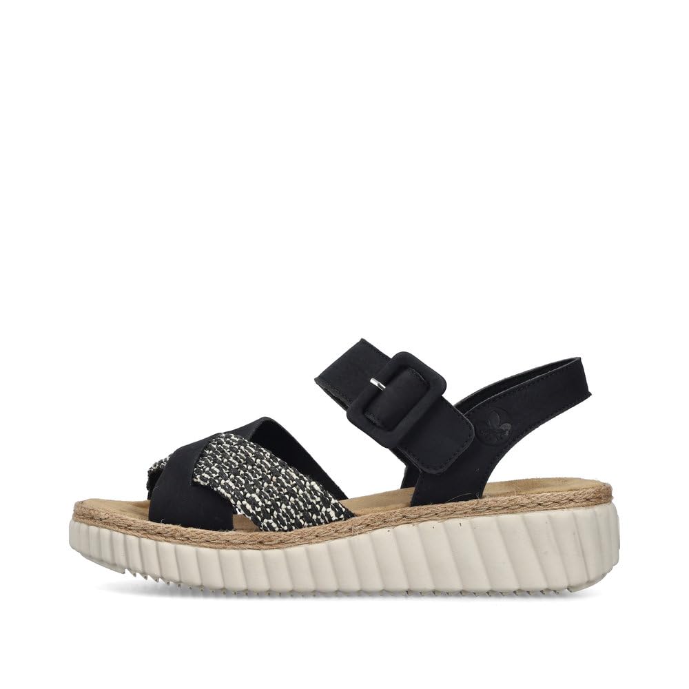 Rieker Damen Keilsandalen 69269, Frauen Sandalen