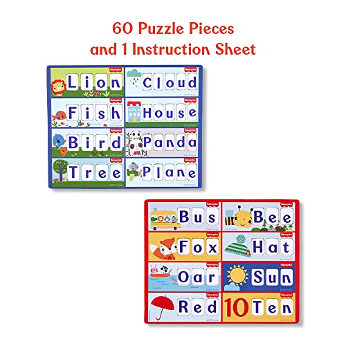 Image of Fisher Price Fun With Alphabets - 56 Pieces Alphabet Matching Puzzle for Kids Age 3 Years & Above - Learning and Development - Fun & Learn With Colorful Pieces
