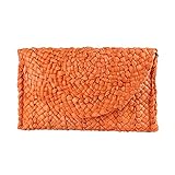 KUANG! Womens Straw Clutch Purse Handbag Shoulder Clutch Envelope Wallet Beach Straw Purse for Ladies