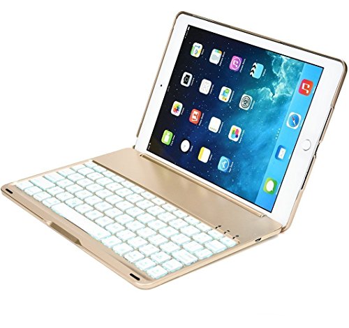 yPCATECz iPad 9.7(20186) / New iPad 9.7 / iPad5 / iPad air1 ʗpL[{[hP[X/L[{[hJo[ 7F̃obNCg X^h@\ iPad5 CXbluetoothL[{[h