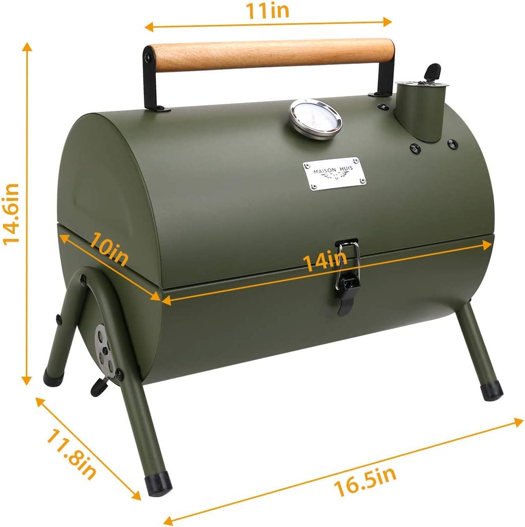 Griglia a Carbone Griglia per Barbecue Portatile, Barbecue Pieghevole Griglia a Carbone per Campeggio all'aperto Giardino nel Cortile Cucinare Picnic Viaggiare