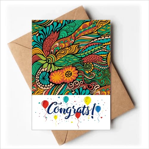 Enveloppes de vœux pour mariage et célébrations avec de magnifiques fleurs colorées