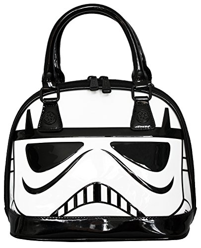 Loungefly x Star Wars Stormtrooper Patent Mini Dome Bag, Black/White