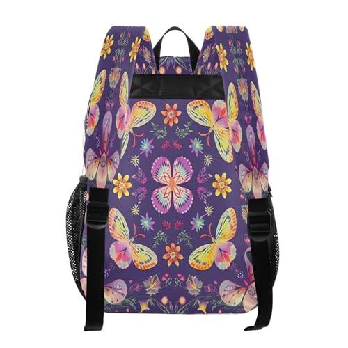 Cute Flower Pattern Clear Backpack - Stadium Approved Large 15.7-inch Waterproof Transparent Bag for Sports, Concerts, Work, Travel#2253