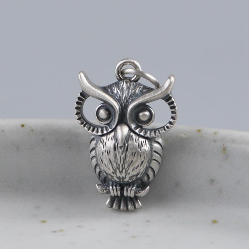 Chaîne de pull pour rompre la monotonie des vêtements avec un hibou vintage - 5