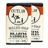 Outlaw Blazing Saddles Milled Leather-Scented Soap - The Sexiest Soap Ever - Western Leather,...
