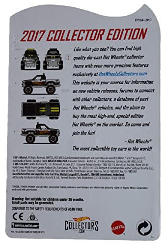 Hot Wheels Zamac 1987 Toyota Pickup miniatura 3