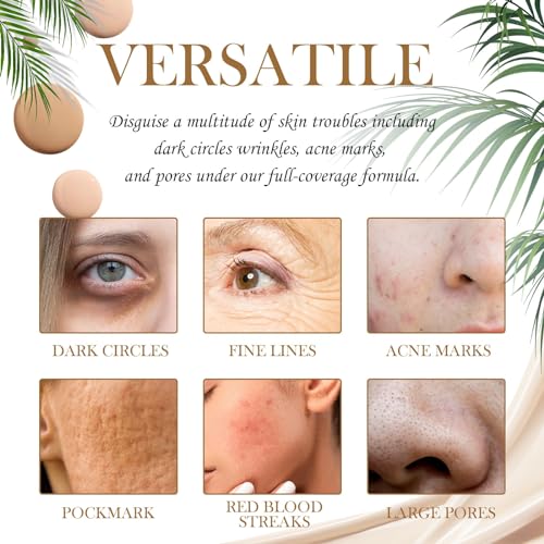 BB Cream Light,BB Cream Foundation,BB Cream Tinted,Tinted Moisturiser Face Women,BB Cream Medium Cover Blemishes,Color Correcting Cream,Tinted SPF 50 Face Moisturiser,SPF50+ Gold Snail Sunscreen,40g - Image 4