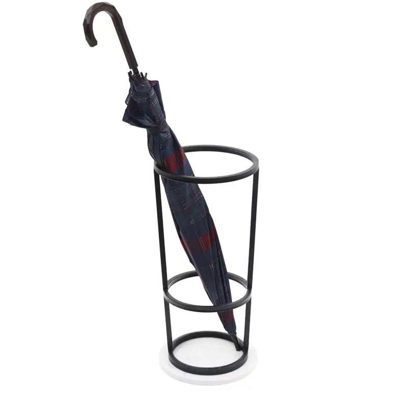 HYLYGFH Metal Umbrella Stand with Marble Base Free Standing Umbrella Holder for Entryway Home Office Hotel Lobby Canes Walking Sticks nizer Umbrella Barrel Holder for Hallway
