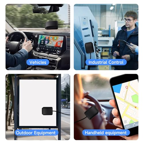 GPS Antenne Auto Fakra C wasserdicht mit Magnetfuß, Aktive GPS Antenne Auto für Navigationssystem, LKW, Marine, Boot, GPS Tracker & Echtzeit-Tracking, Verstärkter Empfang, 1.5 m Kabel