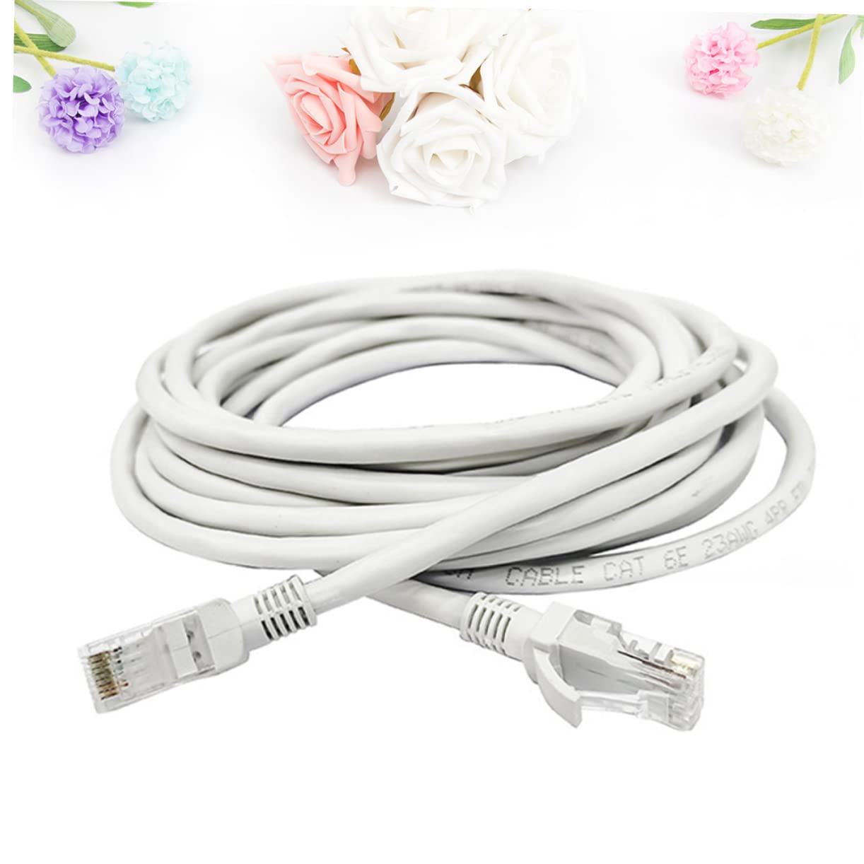 Artibetter Cable De Red Cat6 De 50 Metros Cable Ethernet Compatible Dispositivos Poe y Nas