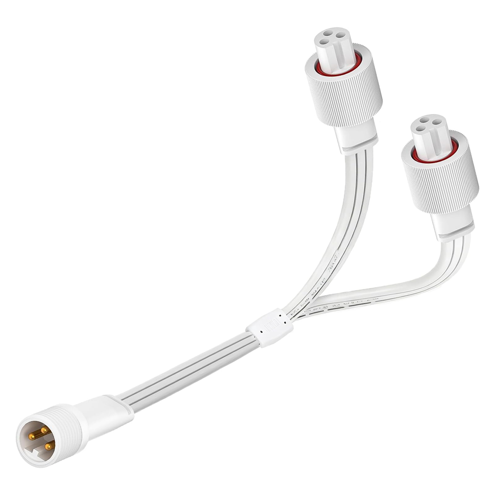 Línea de extensión impermeable IP68 de 1 separador macho y 2 hembra en forma de Y utilizado para lámpara permanente al aire libre de Govee es compatible con el separador en forma de Y Govee H705A