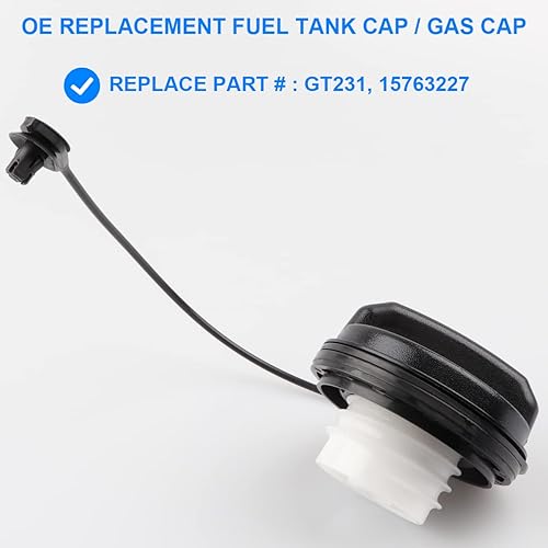 Miniatura 2 de Tapa de gasolina, tapa del depósito de combustible de repuesto GT231, 15763227 compatible con Chevy GMC Cadillac Oldsmobile Pontiac - Silverado
