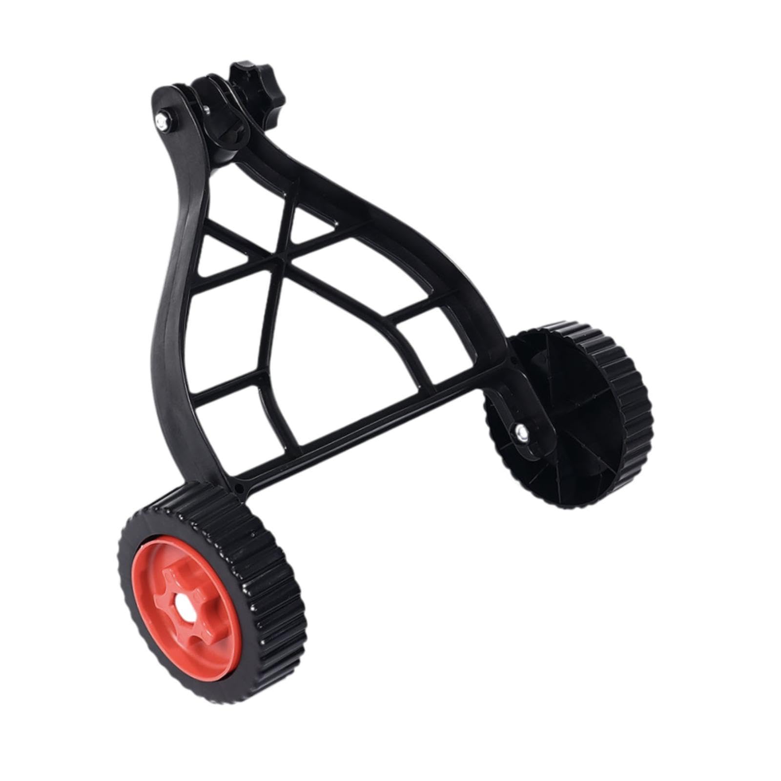 perfk Rueda para desbrozadora universal de 25 mm Accesorios para cortacésped Ruedas auxiliares Altura ajustable para desbrozadora manual