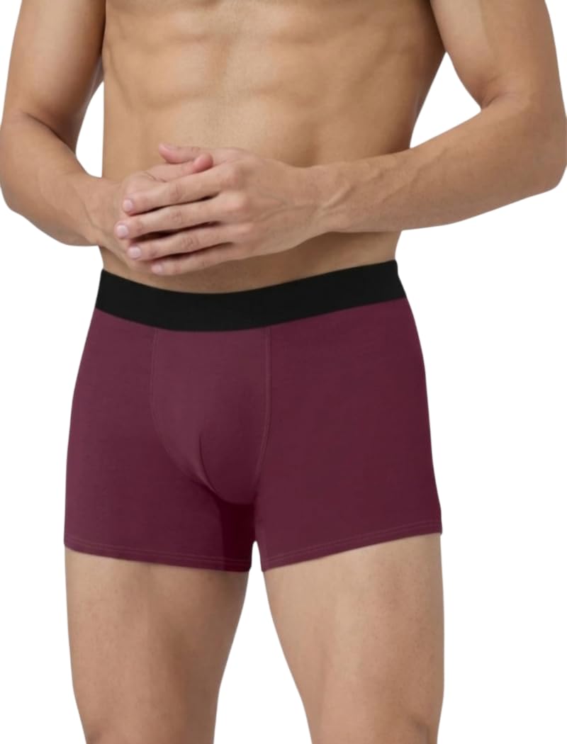 Men's Premium Stretch Boxer Briefs Soft Breathable Trunk Underwear with Elastic Waistband Comfortable Daily Innerwear for Men-image-43