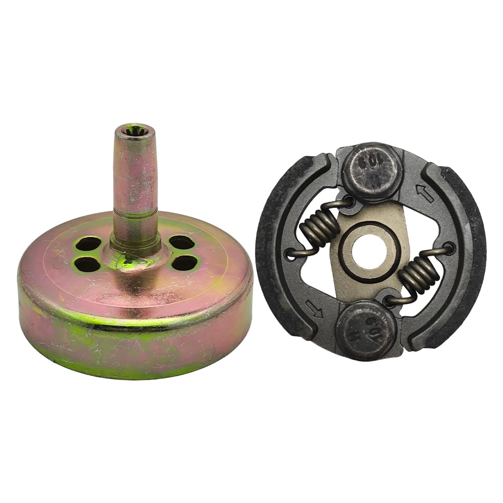 Genérico Conjunto de Embrague de 75 mm con Tambor de Embrague de 9 Dientes for Motor de desbrozadora Robin NB411