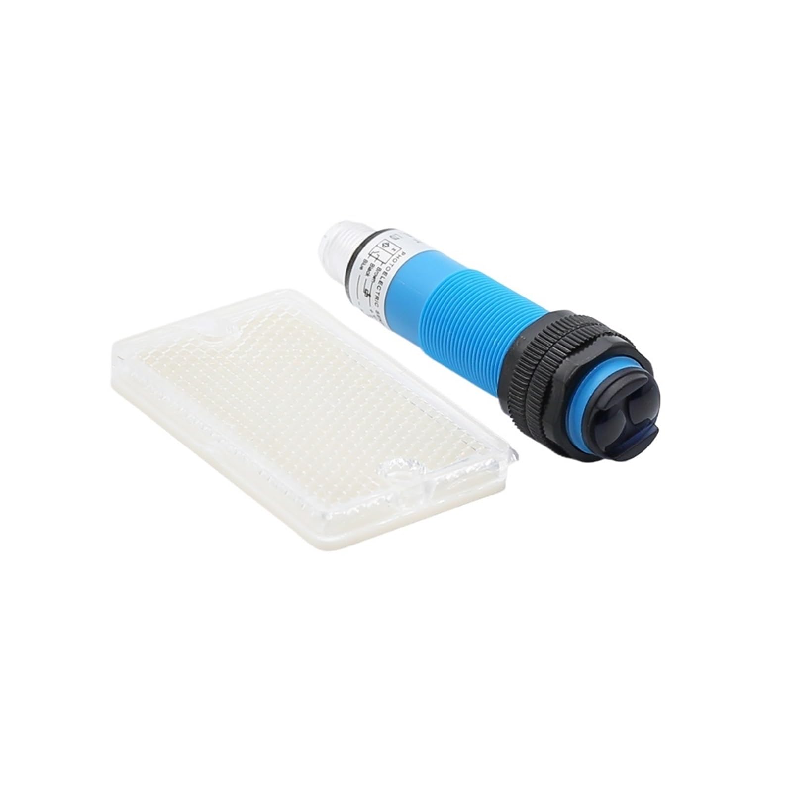 PXQCHAVLN M18 5m Cylindrical Plug-in Sensor Through-Beam photoelectric Proximity Switch(Retro-reflection 2m,NPN NO)