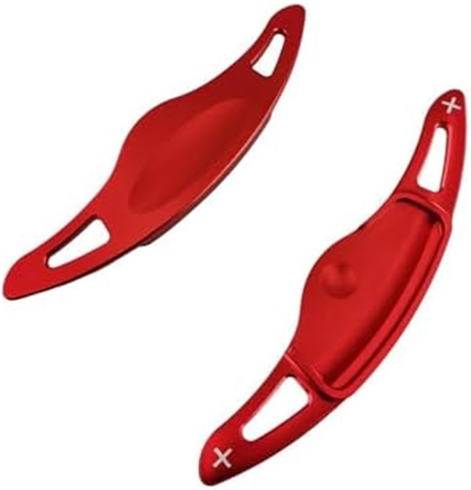 Clynex car Shift Paddle Trim Paddle Shifter Cover Extensions, for Veloster Js 2018, for Ioniq Ev, for Kona Electric I30 Pd Hybrid 2020 Car Steering Wheel Gear Extension(Red)