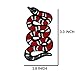 10 PCS Small Red Snake Patches Embroidered Iron-On Applique Patches Stickers Embroidered Sew Patches for Clothing Bags Shoes by Special100%