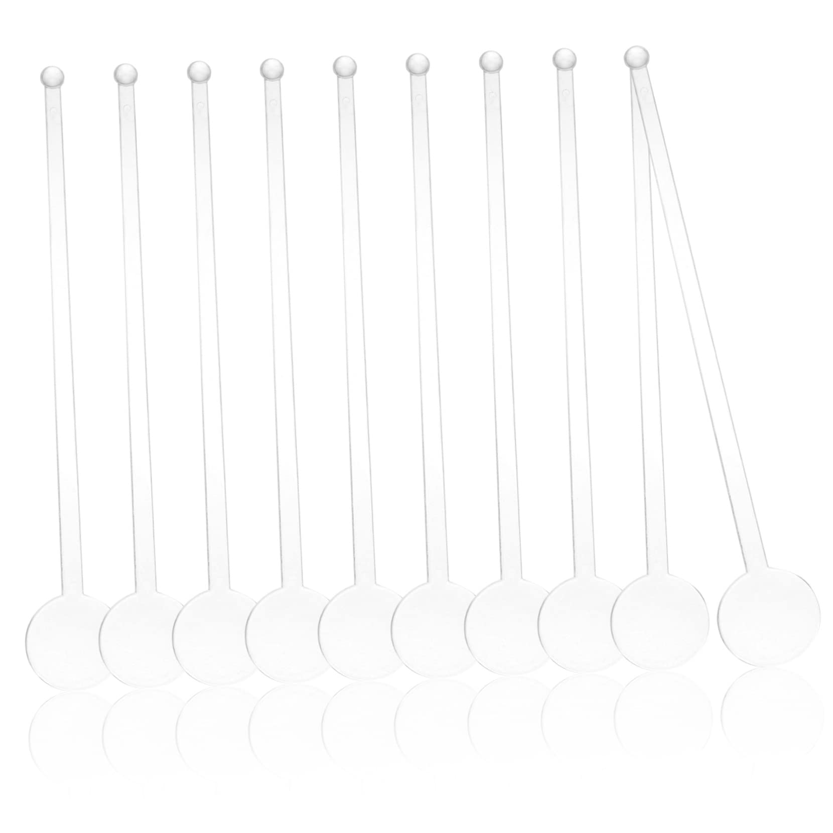 OFFSCH 80Pcs Swizzle Sticks for Beverage Mixing Reusable Cocktail Stirring Sticks Party Supplies for Juice Iced Tea and More