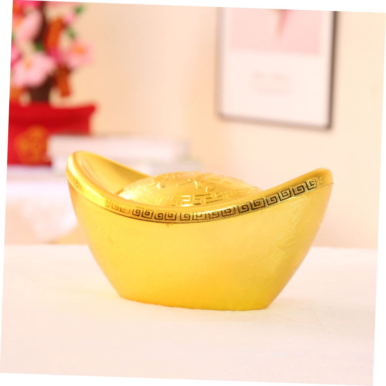 TOPBATHY 3St Yuanbao-Tischschmuck chinesisch neujahr chinesische neujahrsdekoration Yuan Bao Reichtum Barren chinesische Dekoration tischdeko Feng Shui Desktop-Ornament Plastik