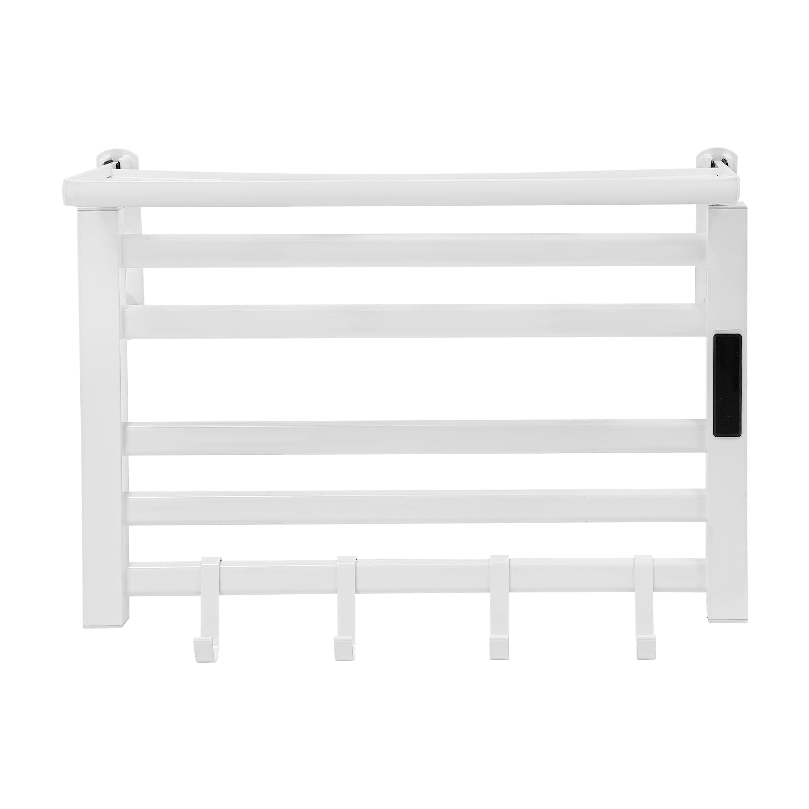 Scaldasalviette a LED, 95 W, 30 – 70 °C, controllo della temperatura, 55 x 40 x 22 cm, portasciugamani elettrico per appartamenti, bagni, balconi, hotel, ville (bianco)