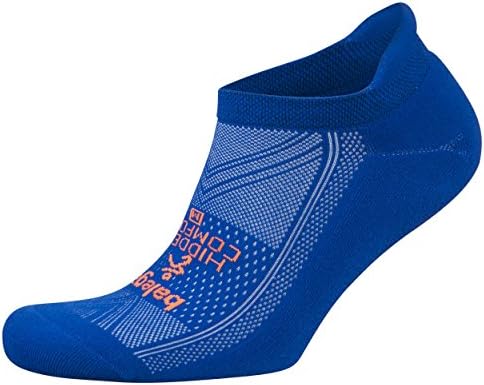 Balega Hidden Comfort Performance No Show Athletic Running Socks for Men and Women (1 Pair), Neon Blue, Small