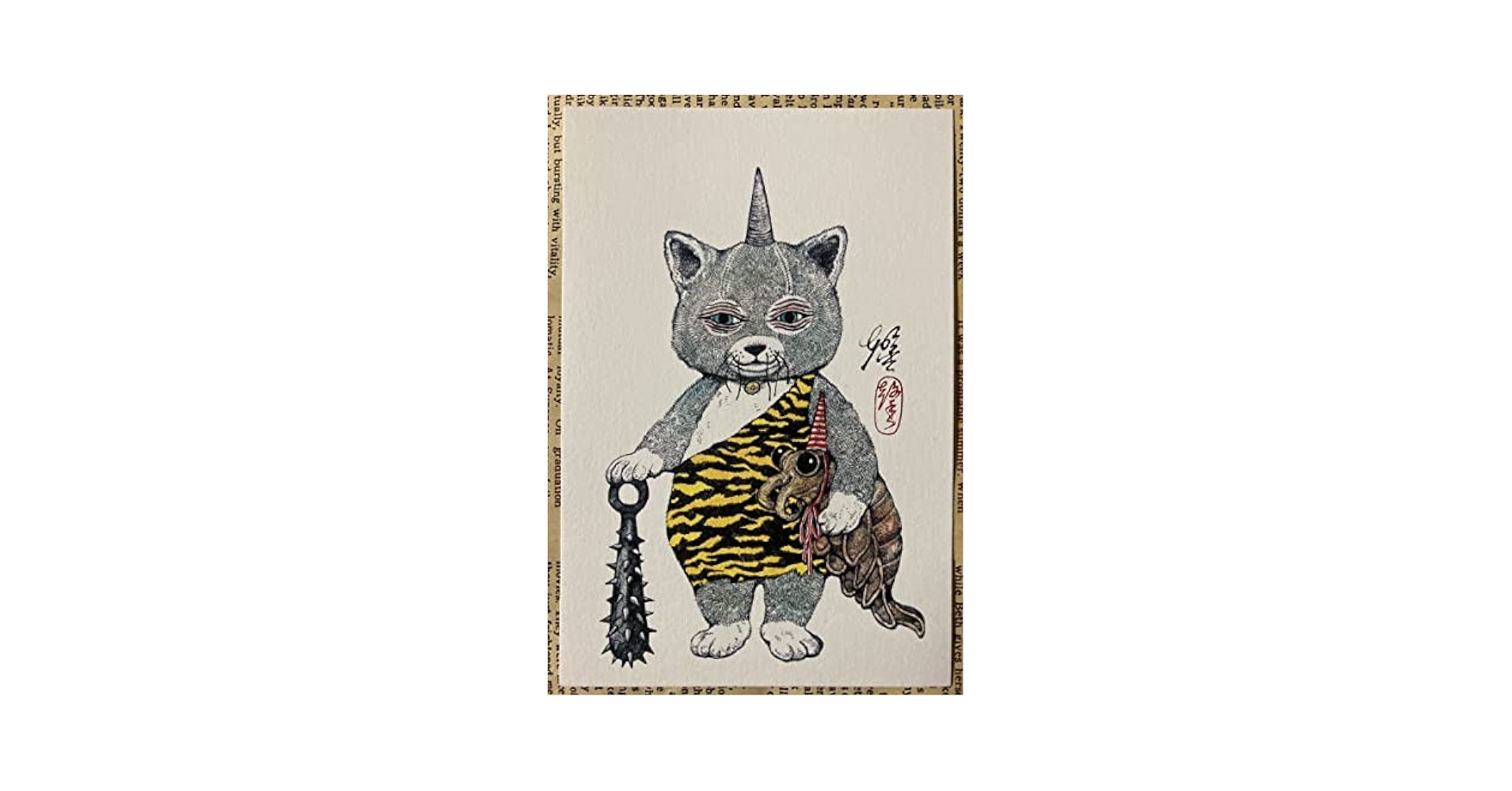 希少 受注生産 ヒグチユウコさん カカオカー ポーチ ニャンコと