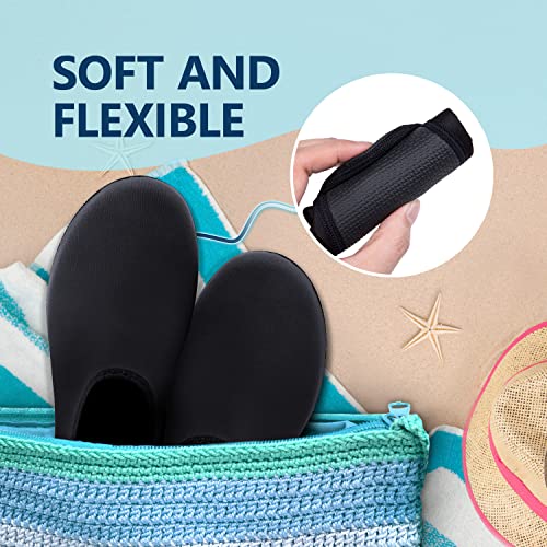 JACKSHIBO Water Shoes for Women Men Swim Shoes Water Socks for Cruise Essentials Swimming Aqua Beach Pool Yoga Surf3