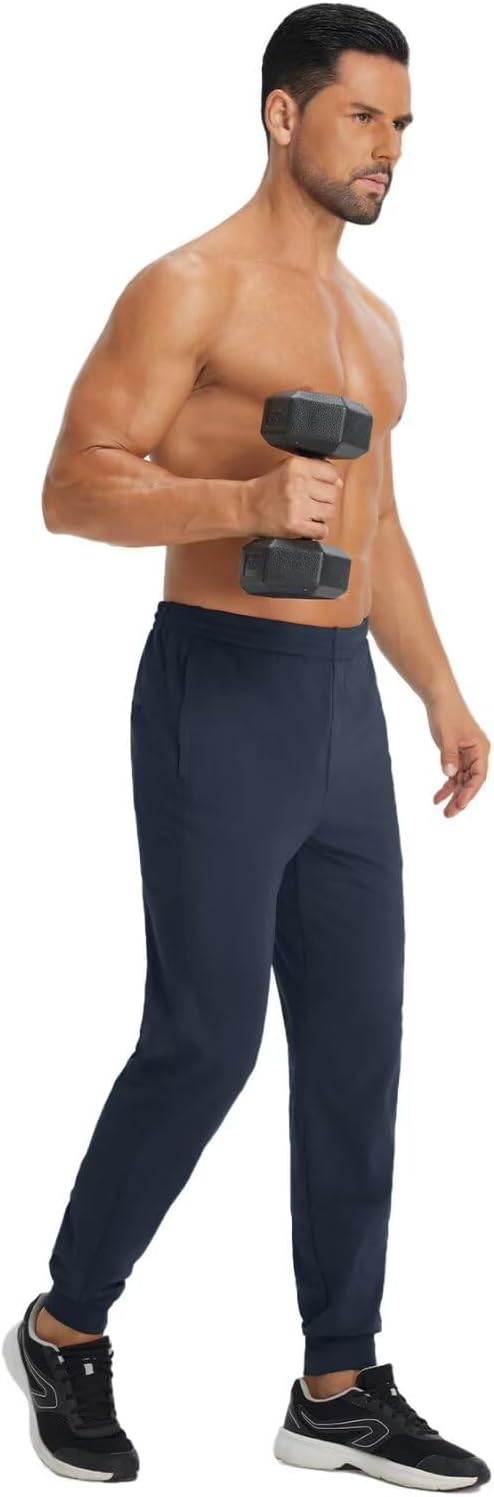 M MAELREG Mens Joggers with Zipper Pockets Athletic Sweatpants Traning Track Pants Mens Golf Joggers Running Workout - Image 5