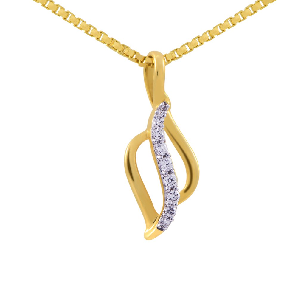 Pride Diamond Collection 18K Yellow Gold and Diamond Pendant-image-46