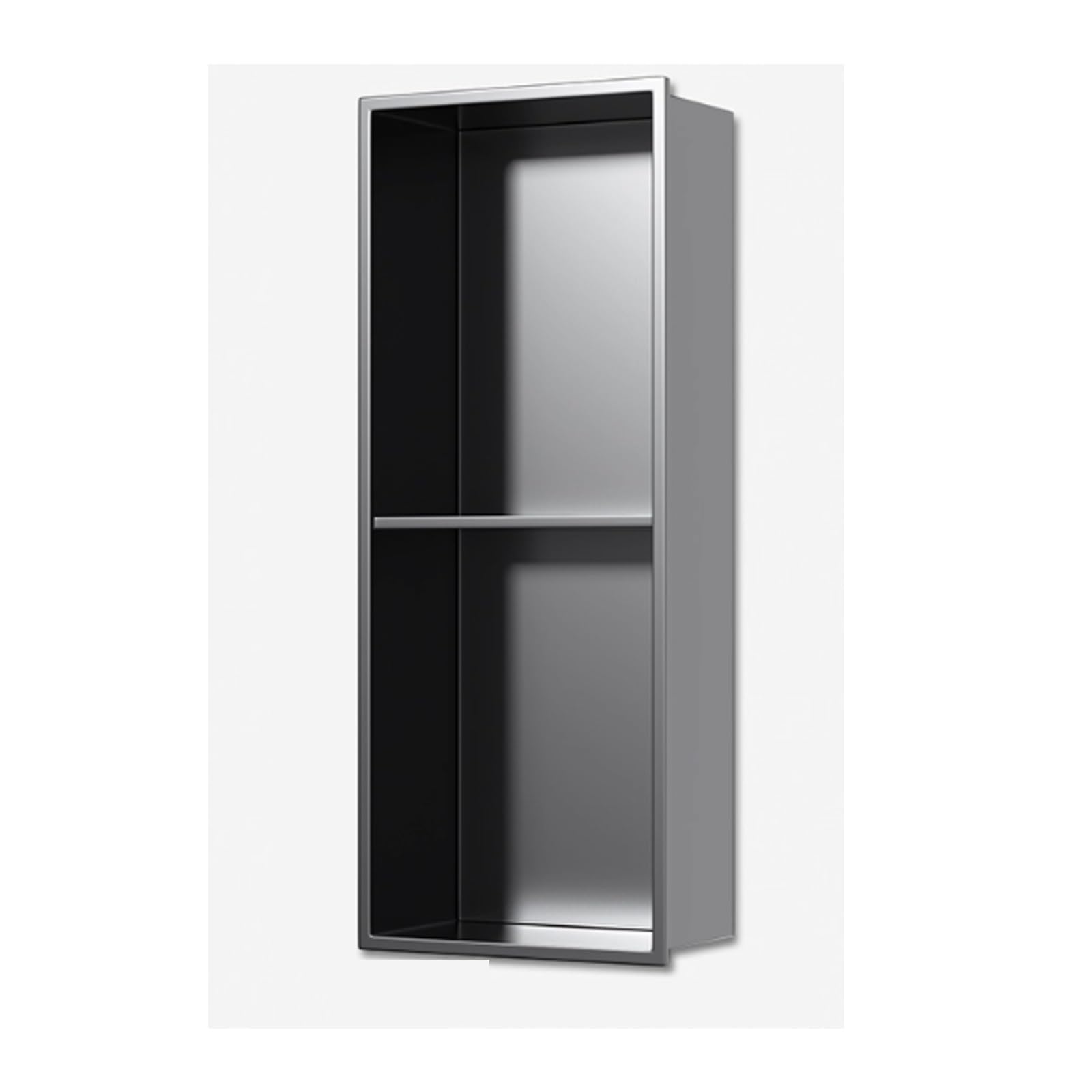 Cabines de douche Slish encastrées en acier inoxydable pour un rangement moderne de salle de bain