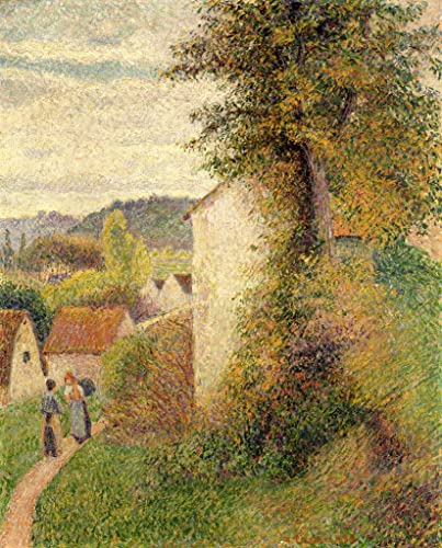 Pintura al óleo clásica en lienzo de Jacob Pissarro para decoración de interiores 60x90cm