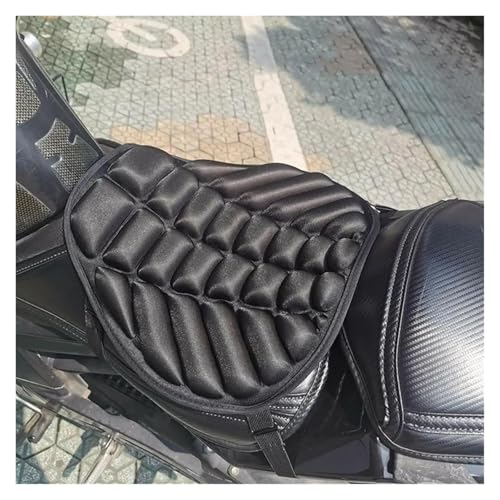 Cojín universal para asiento de motocicleta cómodo cojín pasajero trasero rojo 5