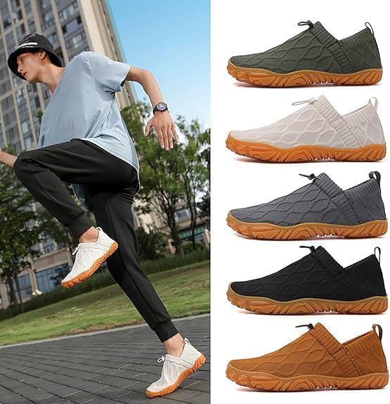 Slip on Barefoot Shoe, Casual Beach Walking Shoes, Slip on Knitted Water Sneakers, Minimalist Shoes Women, Quick-Dry Comfortable Outdoor Running Sneakers2
