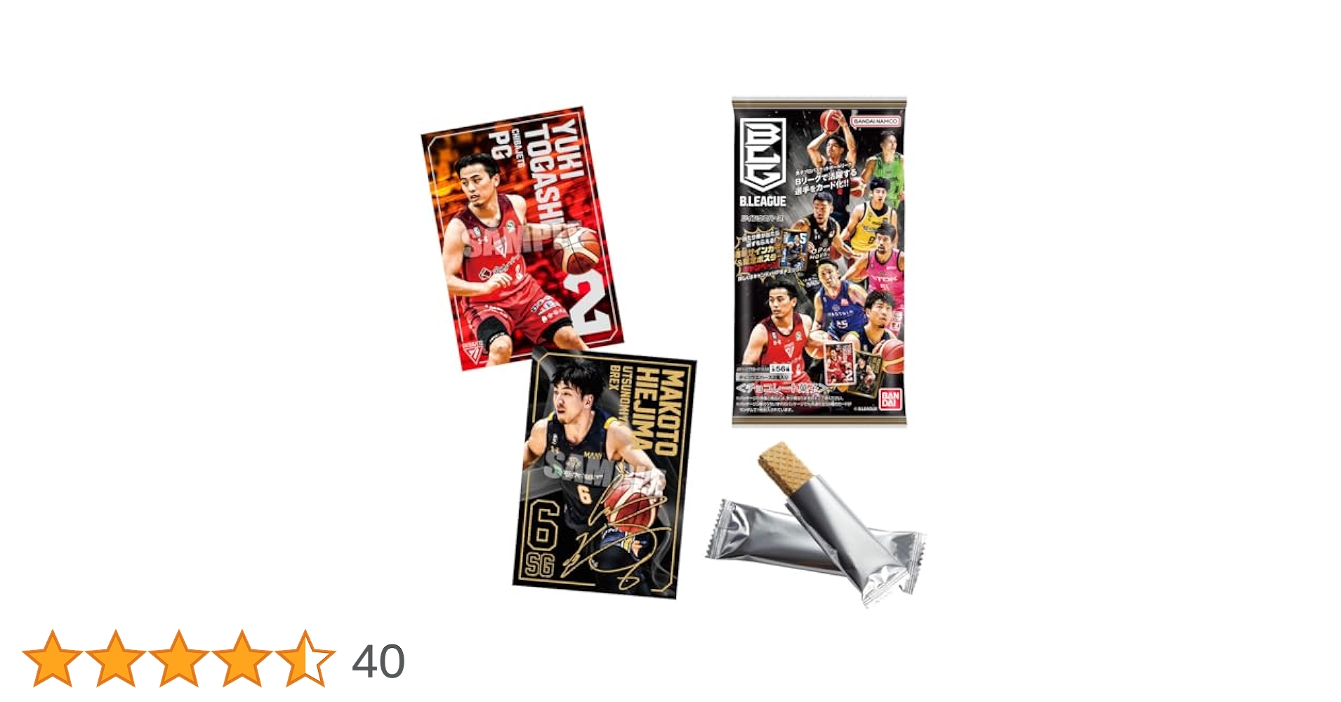 B.LEAGUEツインウエハース　40枚 B.LEAGUE ツインウエハース｜発売日：2024年4月15日｜バンダイ