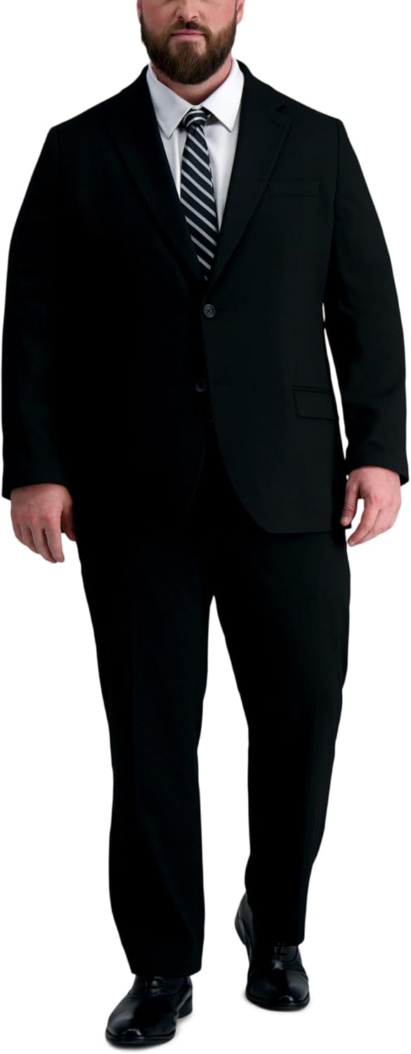 Haggar Mens Jmh Premium Stretch Tailored Fit Suit Separate Pants and Jackets (Big & Tall Sizes) - Image 2