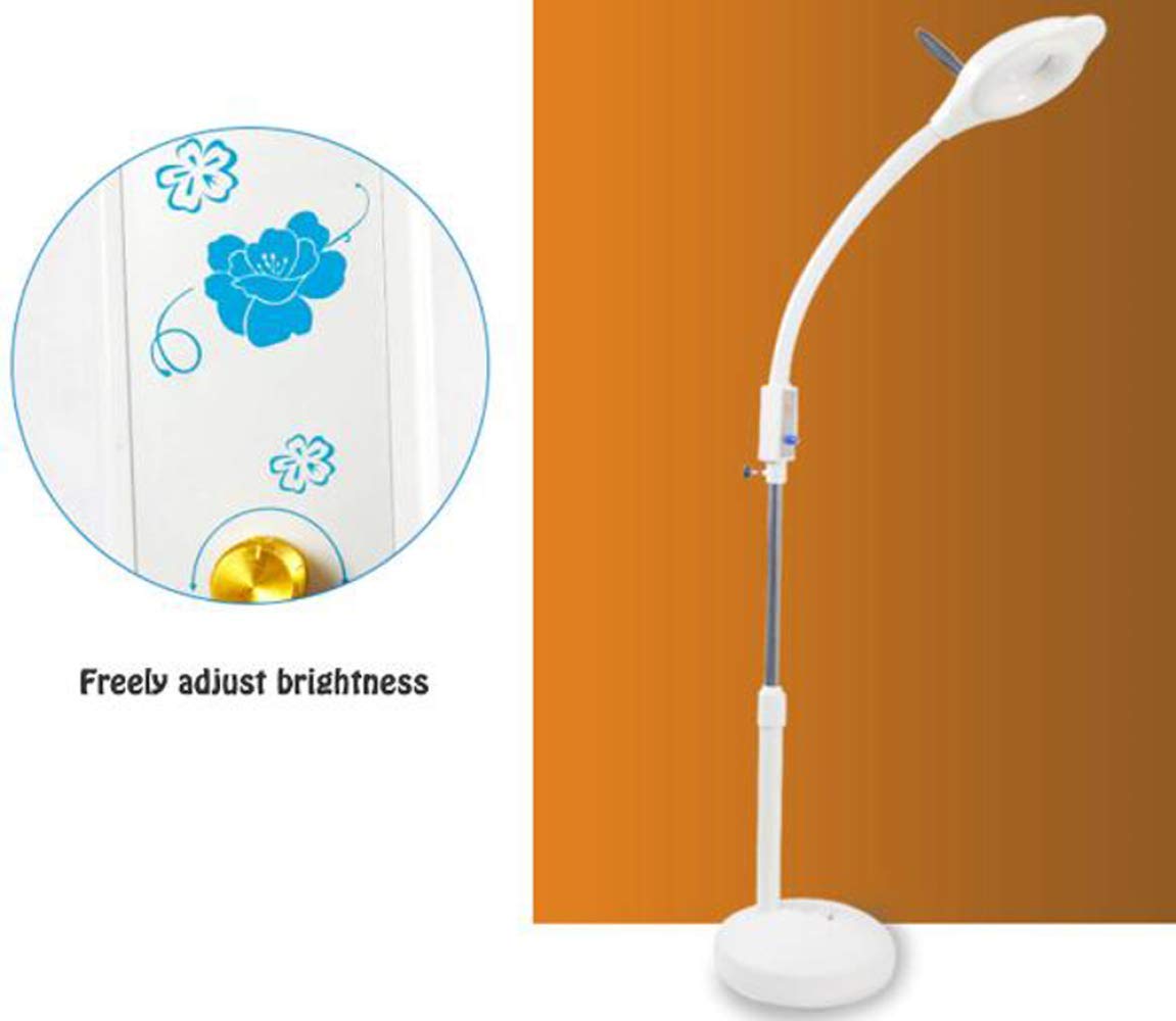 Lampa podłogowa powiększająca 16X LED Lupa podłogowa Stabilna podstawa Regulowane ramię obrotowe Lampa do czytania z lupą z gęsią szyją Keep it in mind
