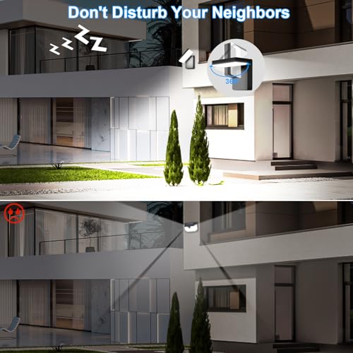 Image of ledmo 60W LED Outdoor Wall Light Switch Control 350 Horizontal /180 Vertical LED Exterior Wall Lights Modern Neighbor Friendly Adjustable Exterior Flood Lighting 5000k for Upper Areas Yard Porch