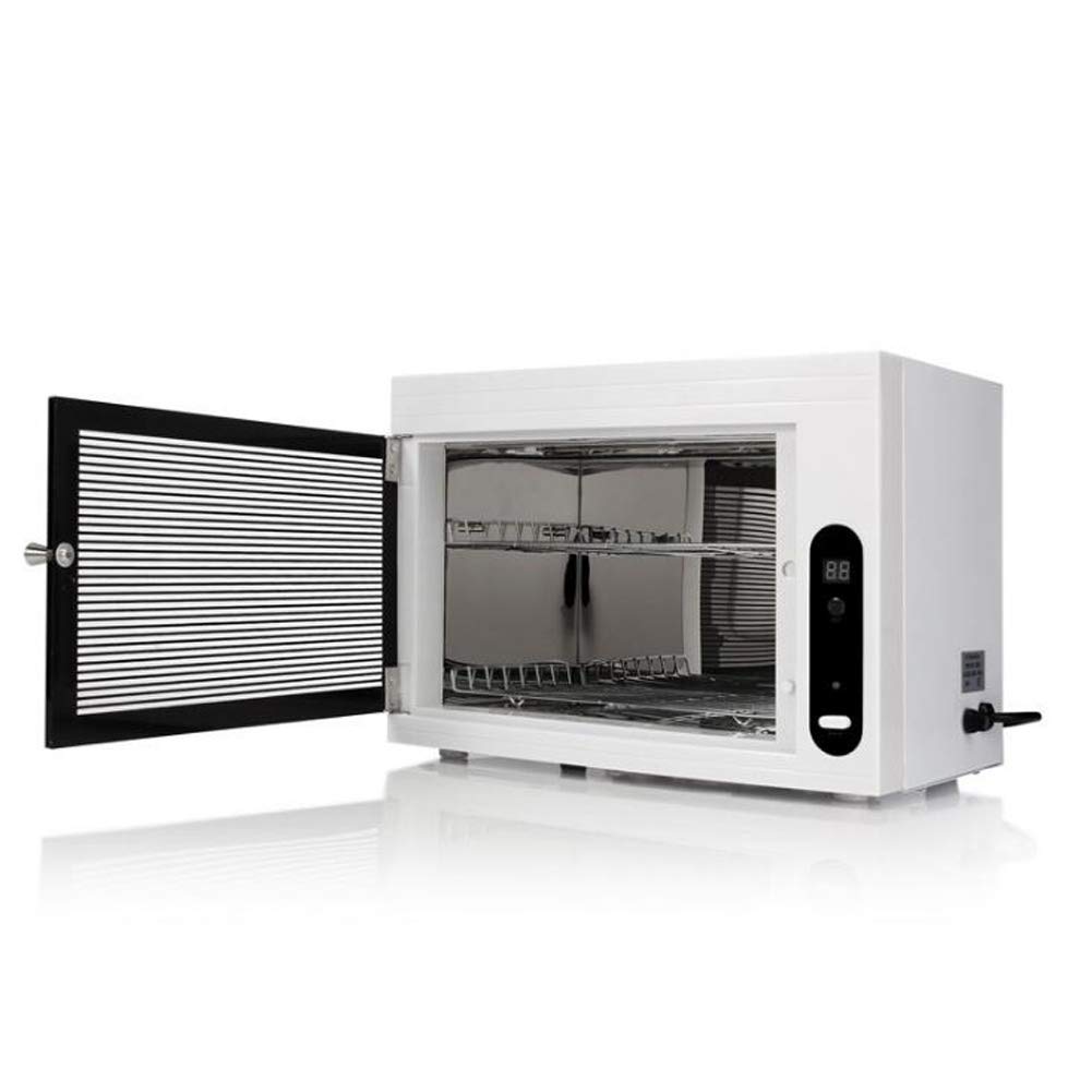 Calentador de Toallas Esterilizador Esterilizador Caja esterilizadora Capacidad Gabinete de Iones Desinfectante SPA Cuidado de la Piel Salón Equipo de Belleza o, Blanco