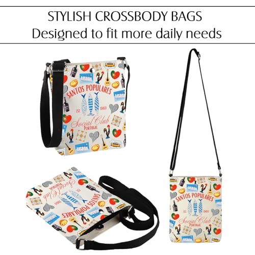 JNIAP Portuguese Gifts Santos Populares Social Club Crossbody Bag Sardine Tin Fish Gift4