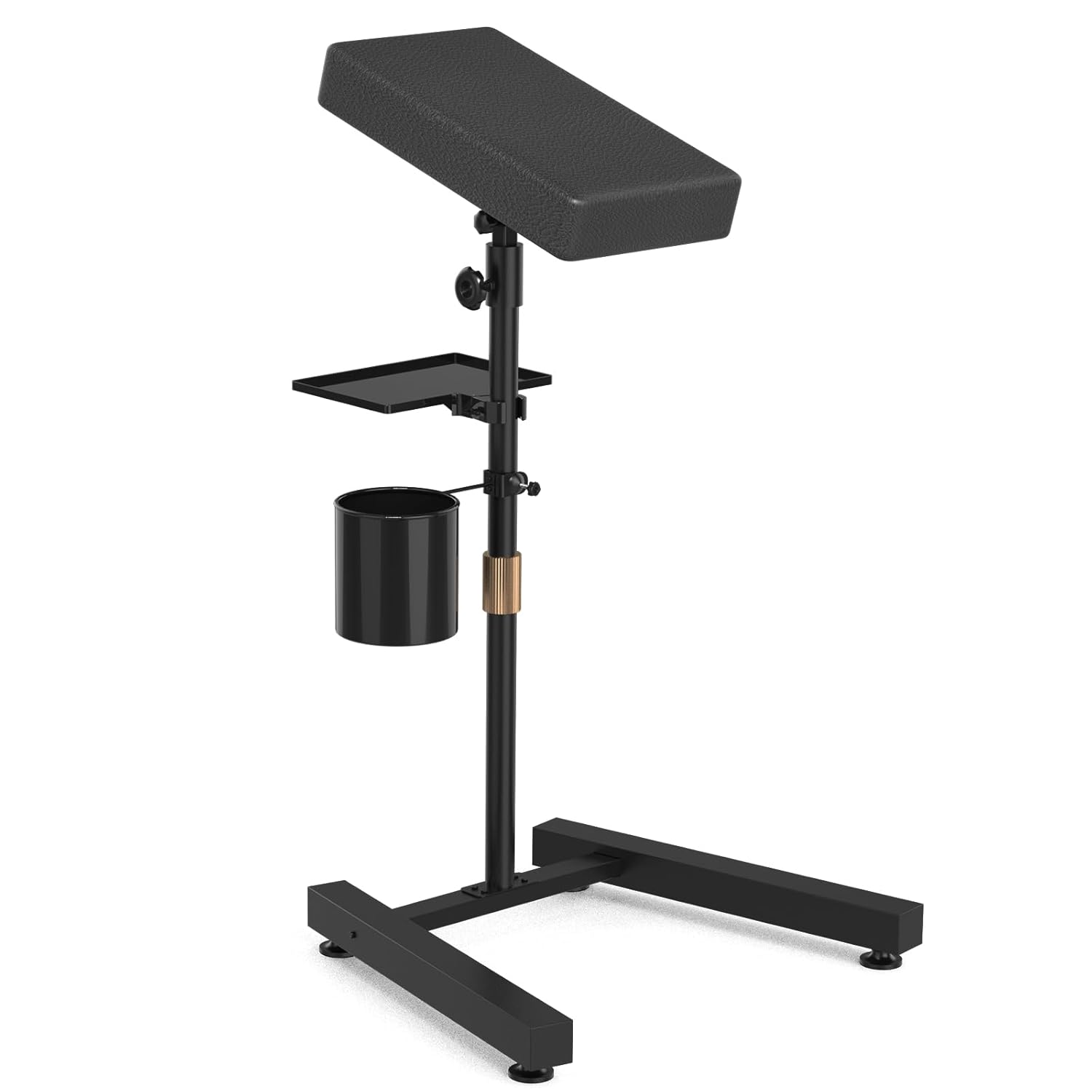 ZHOOGE Tattoo Armrest Stand with Tray and Bucket - Adjustable Height for Studio Tattoo Supply