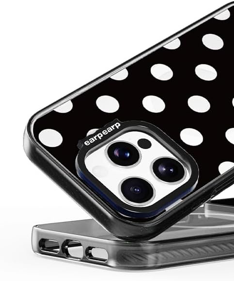 Magnetic for iPhone 17serise Case, Thin Slim Anti-Scratch Soft TPU Bumper Shockproof Rubber Protection, Drop Protectiom, Cute Design(Wavelabel+) (Black pop-Black, iPhone 17 Pro)
