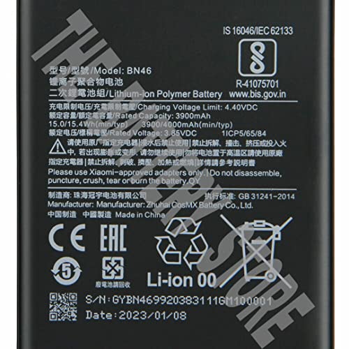 Image of Original BN46 Battery for Mi Redmi Note 6, Note 8, Y3, 7 Battery with1 Year Warranty*** (for MI BN6)