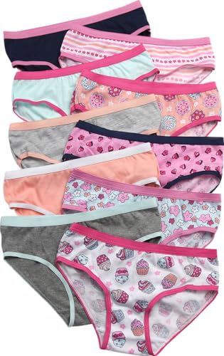 Limited Too Girls’ Underwear – 10 Pack Cotton Bikini Briefs Panties (Size: 4-12)2