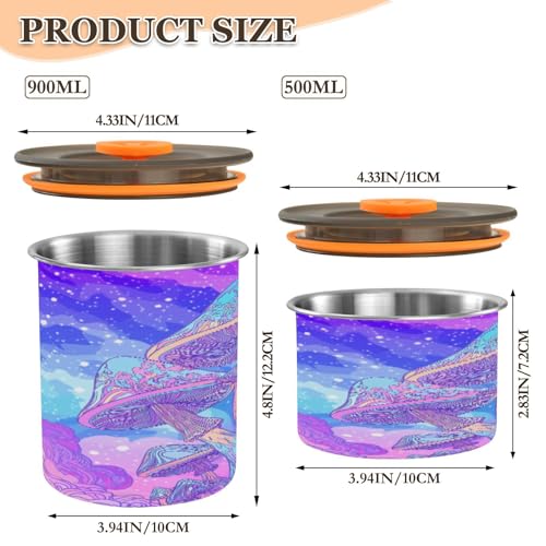 Envase de acero inoxidable hermético para café 500 ml miniatura 2
