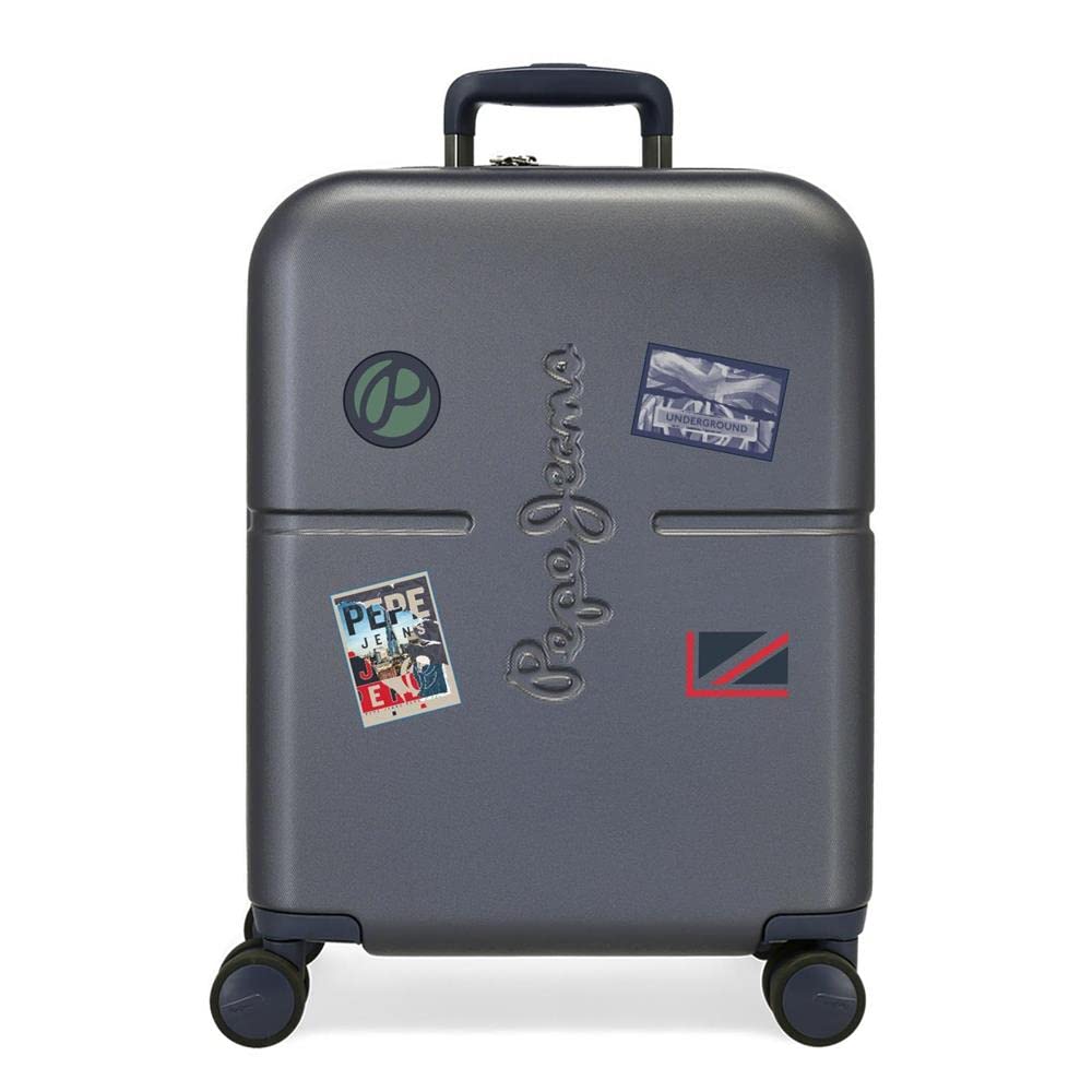 Pepe Jeans Kabinentrolley, 40 x 55 x 20 cm, blau, 40x55x20 cms, Kabinenkoffer