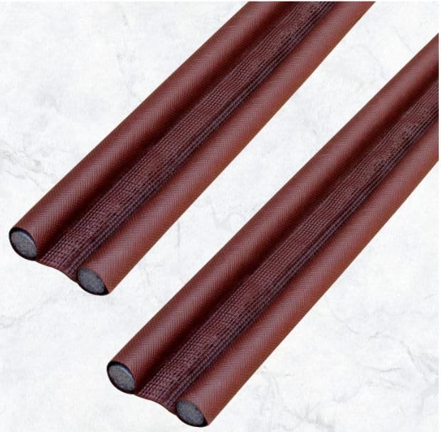 Multipurpose Door Seal Draught/Gap Sealer Bottom Sealing Strip for Insects, Dust/Water Proof Guard for Energy Saving, Noise Cancellation and Cooling (Brown, Pack of 5)-image-36