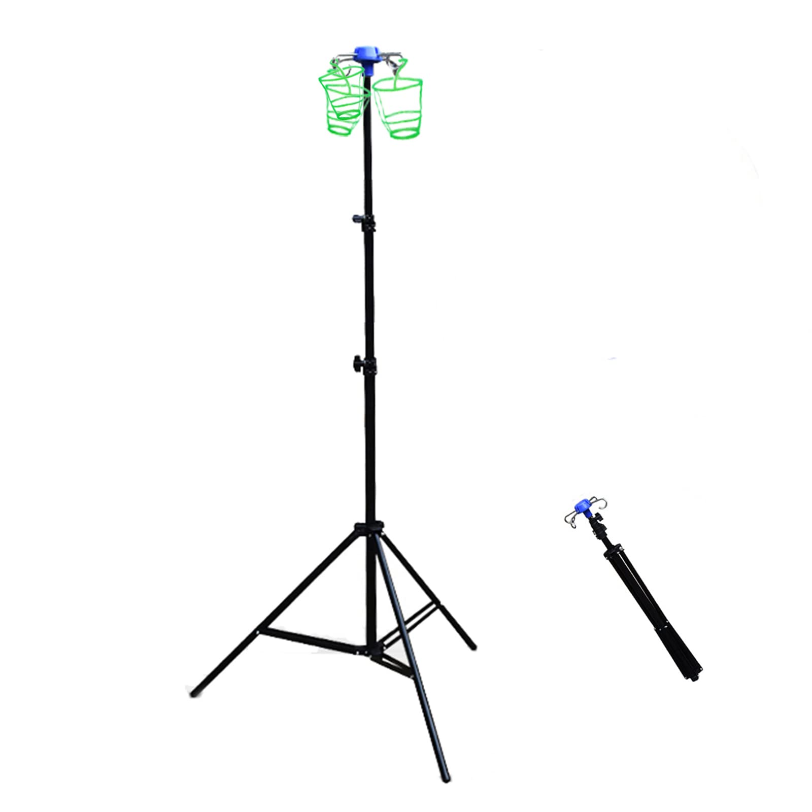 Soporte para suero intravenoso, Soporte para suero intravenoso portátil, Soporte de infusión Plegable, Soporte para Goteo de Botellas médicas móvil, Soporte de Aluminio, Altura Ajustable de